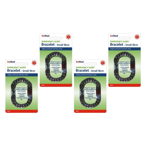 EziMed Medical ID Bracelet Small Pack of 4
