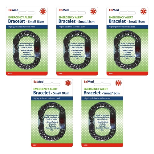 EziMed Medical ID Bracelet Small Pack of 5
