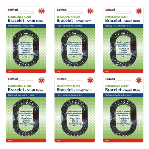 EziMed Medical ID Bracelet Small Pack of 6