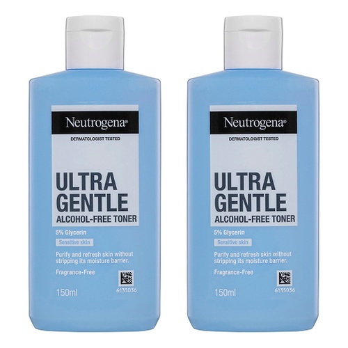 Neutrogena® Ultra Gentle Alcohol-Free Face Toner 150mL Pack of 2