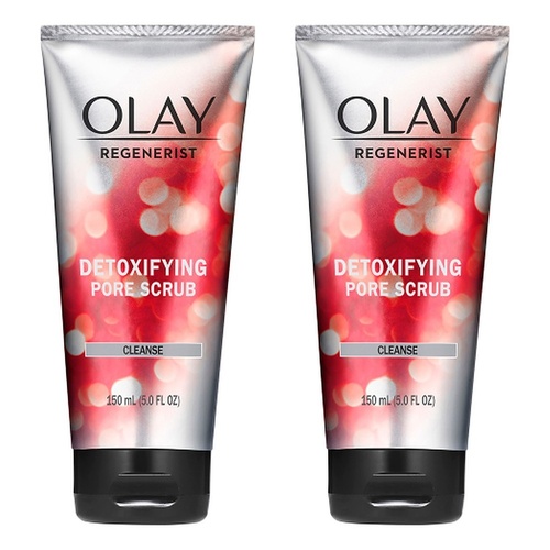 Olay Regenerist Detoxifying Pore Scrub Cleanser 150mL Pack of 2