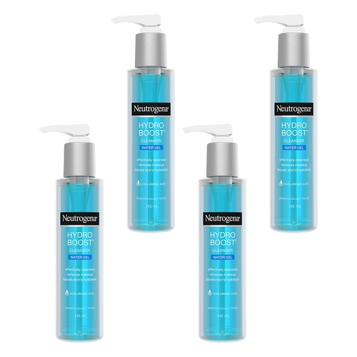 Neutrogena® Hydro Boost Cleanser Water Gel 145mL Pack of 4