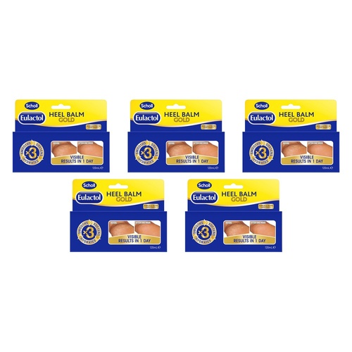 Scholl Eulactol Heel Balm Gold 120mL Pack of 5