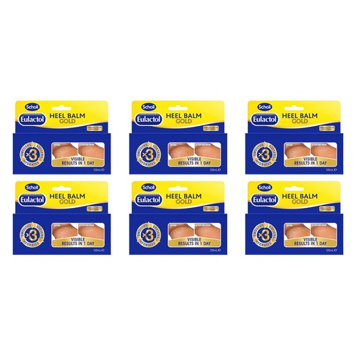 Scholl Eulactol Heel Balm Gold 120mL Pack of 6