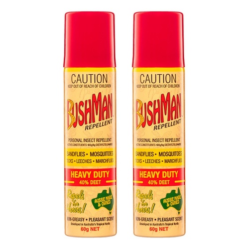 Bushman Aerosol Insect Repellent 60 g Pack of 2