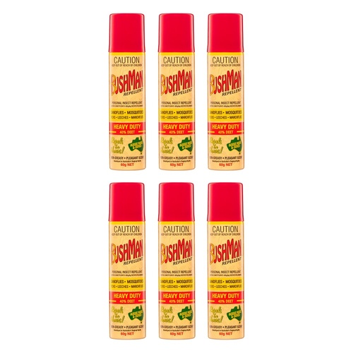 Bushman Aerosol Insect Repellent 60 g Pack of 6