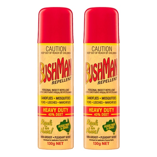 Bushman Aerosol Insect Repellent 130 g Pack of 2