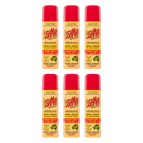 Bushman Aerosol Insect Repellent 130 g Pack of 6