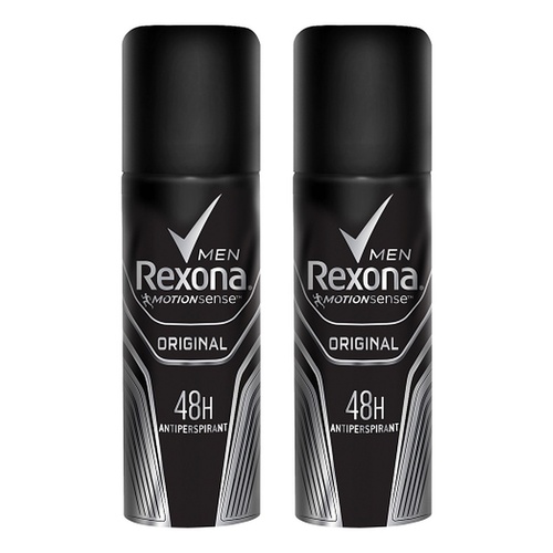 Rexona Men Antiperspirant Aerosol Original 50mL Pack of 2