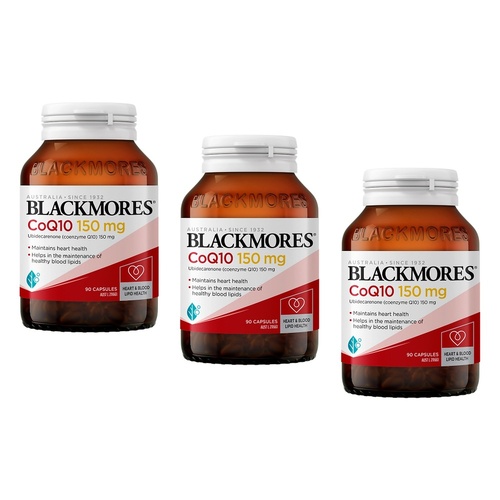 Blackmores CoQ10 150mg 90 Capsules Pack of 3