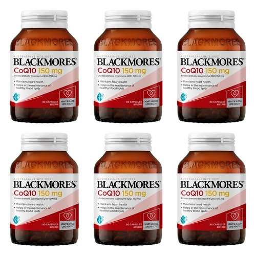 Blackmores CoQ10 150mg 90 Capsules Pack of 6