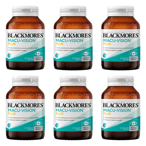Blackmores Macu-Vision Plus 120 Tablets Pack of 6