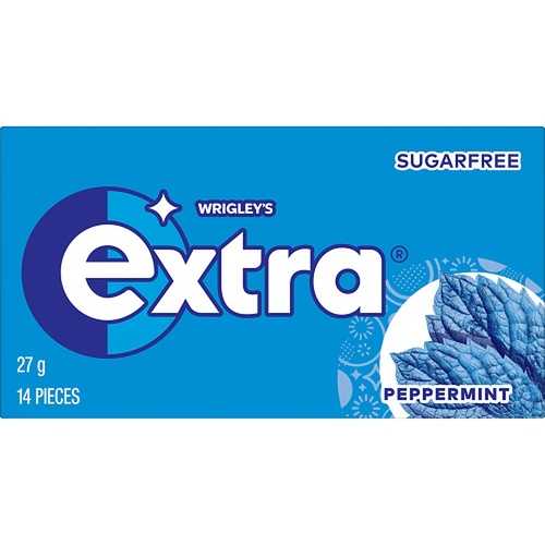 Extra Peppermint Sugar Free Chewing Gum 14 Pack x 24