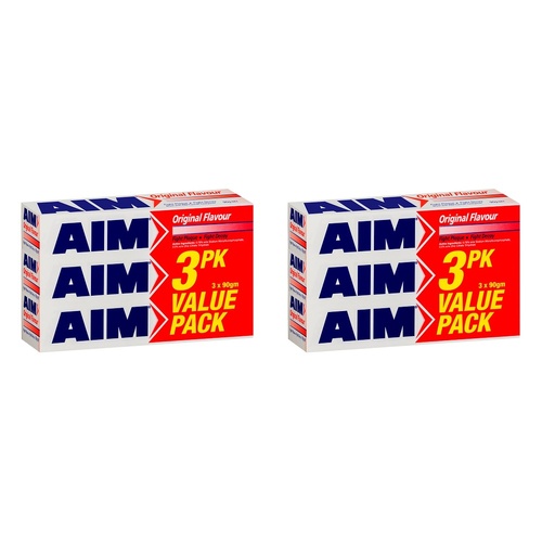 AIM Toothpaste Original Flavour 3 x 90g Pack of 2