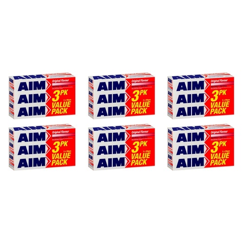 AIM Toothpaste Original Flavour 3 x 90g Pack of 6