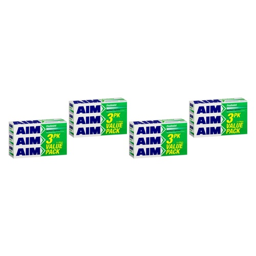 AIM Freshmint Toothpaste 3 x 90g Pack of 4