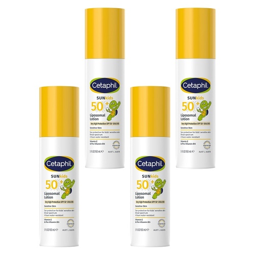 Cetaphil Sun Kids SPF50+ Liposomal Lotion 150mL Pack of 4