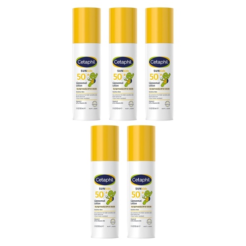 Cetaphil Sun Kids SPF50+ Liposomal Lotion 150mL Pack of 5