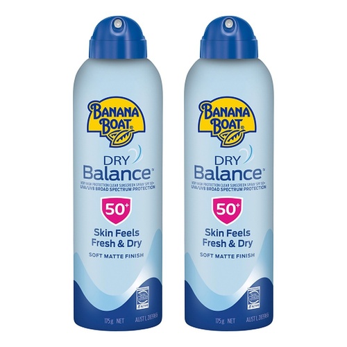 Banana Boat Dry Balance Clear Spray SPF 50+ 175g Pack of 2