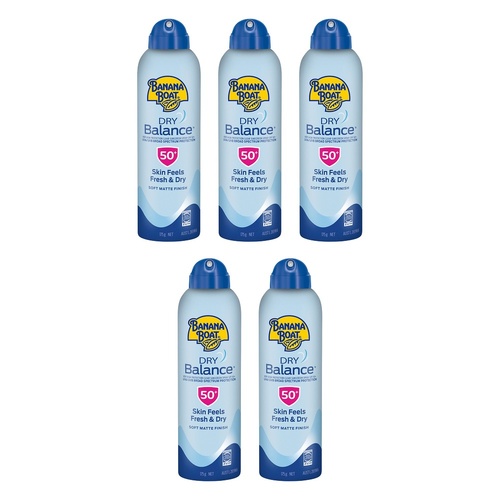 Banana Boat Dry Balance Clear Spray SPF 50+ 175g Pack of 5
