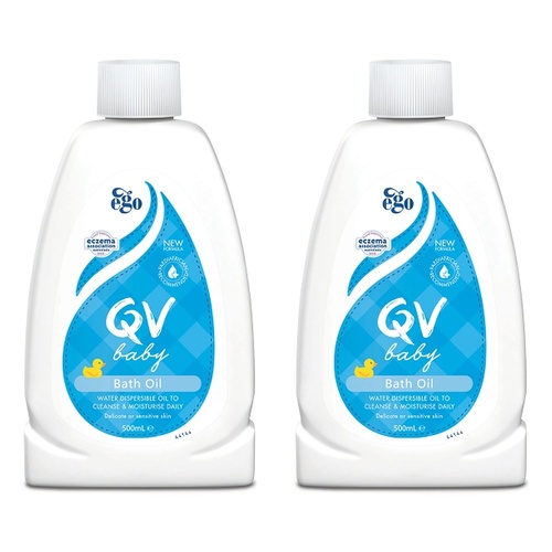 Ego QV Baby Bath Oil 500mL Pack of 2