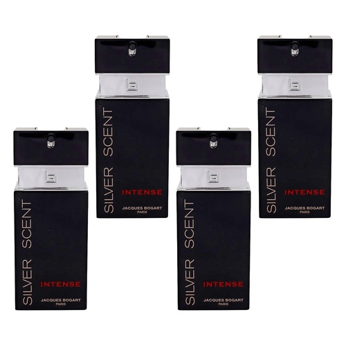 Jacques Bogart Silver Scent Intense EDT 100mL Pack of 4