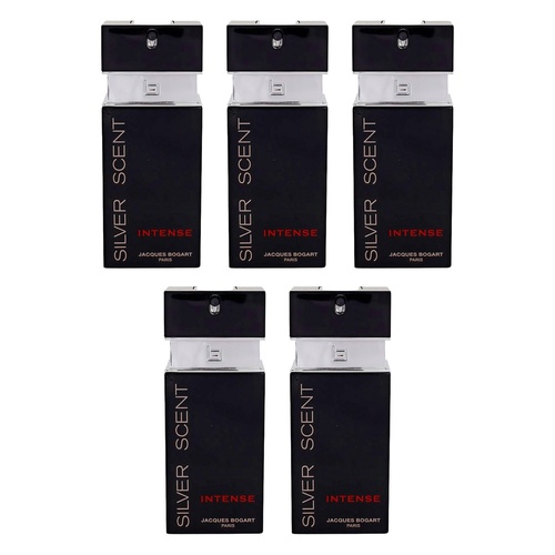 Jacques Bogart Silver Scent Intense EDT 100mL Pack of 5