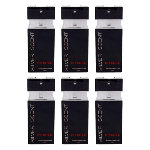 Jacques Bogart Silver Scent Intense EDT 100mL Pack of 6