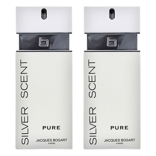 Jacques Bogart Silver Scent Pure EDT 100mL Pack of 2