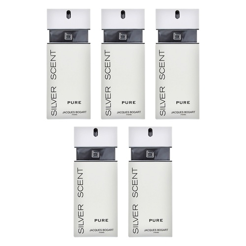 Jacques Bogart Silver Scent Pure EDT 100mL Pack of 5