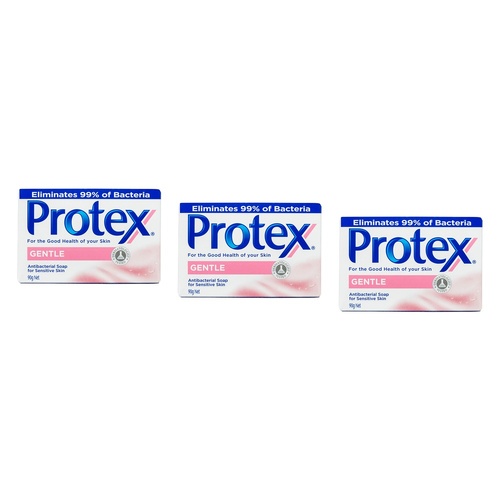 Protex Antibacterial Bar Soap Gentle 90g Pack of 3