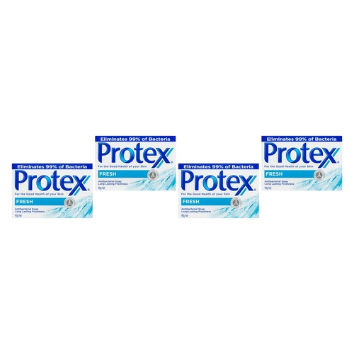 Protex Antibacterial Bar Soap Fresh 90g Pack of 4