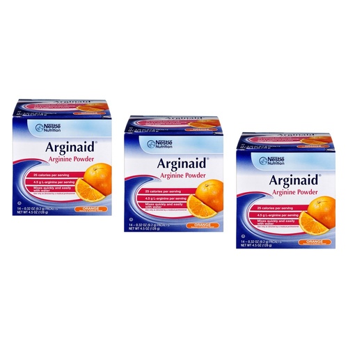 Arginaid Powder Orange 14 x 9.2g Pack of 3