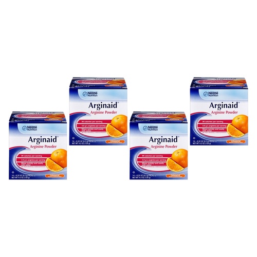 Arginaid Powder Orange 14 x 9.2g Pack of 4