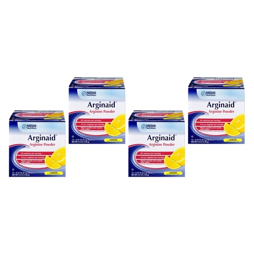 Arginaid Arginine Powder Lemon 14 Sachets Pack of 4