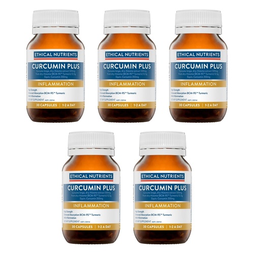 Ethical Nutrients Curcumin Plus 30 Capsules Pack of 5