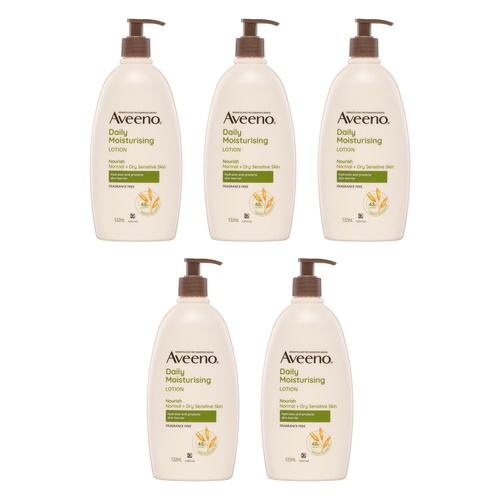 Aveeno Nourish Daily Moisturising Body Lotion 532mL Pack of 5