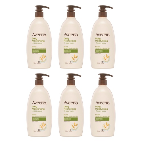 Aveeno Nourish Daily Moisturising Body Wash 532mL Pack of 6