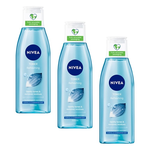 NIVEA Refreshing Toner 200mL Pack of 3
