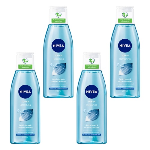 NIVEA Refreshing Toner 200mL Pack of 4