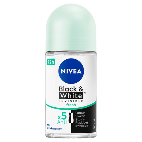 NIVEA Black & White Invisible Fresh 72H Anti-Perspirant 50mL