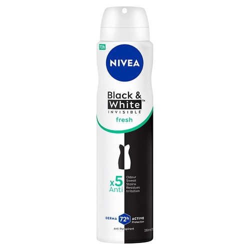 NIVEA Black & White Invisible Fresh 72H Anti-Perspirant 250mL