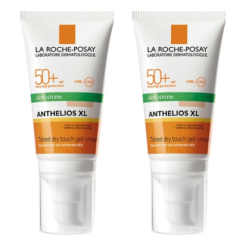La Roche-Posay Anthelios XL Anti-Shine Dry Touch Tinted SPF50+ 50mL Pack of 2
