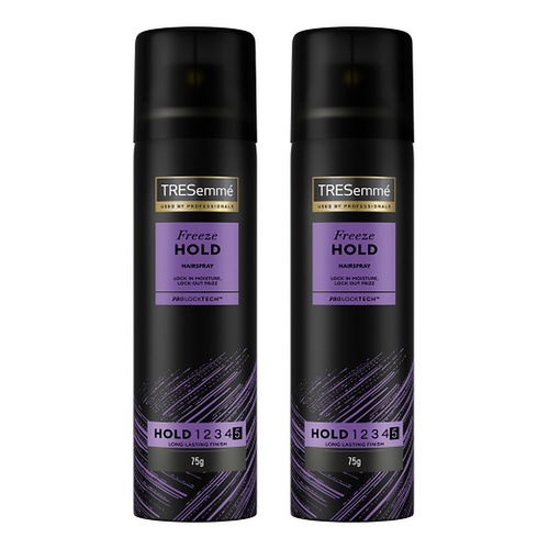 TRESemmé Salon Finish Styling Mini Hairspray Freeze Hold 75g Pack of 2