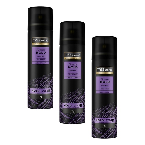 TRESemmé Salon Finish Styling Mini Hairspray Freeze Hold 75g Pack of 3