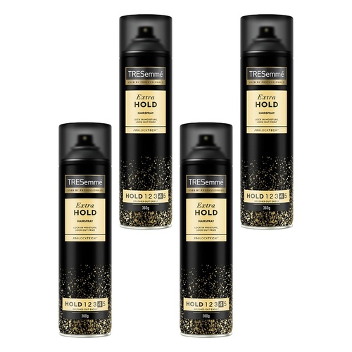 TRESemmé Salon Finish Styling Hairspray Extra Hold 360g Pack of 4
