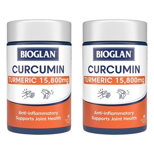 Bioglan Curcumin 600mg 60 Tablets Pack of 2