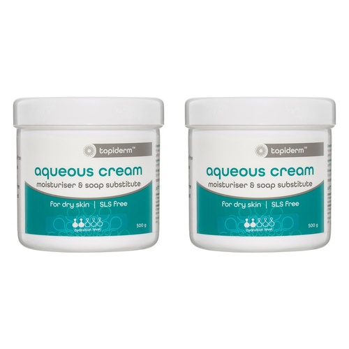 Aqueous Topiderm Cream 500g Pack of 2