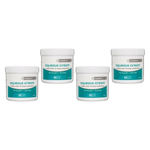 Aqueous Topiderm Cream 500g Pack of 4