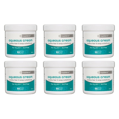 Aqueous Topiderm Cream 500g Pack of 6